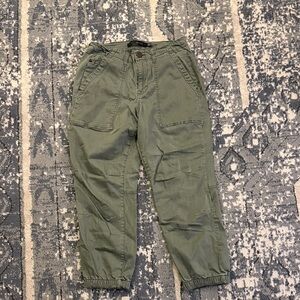 one 5 one Green Ankle Cargo Pants